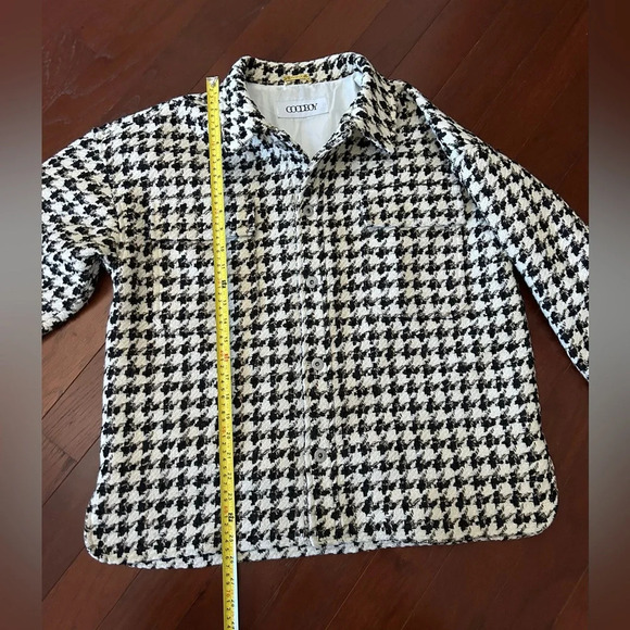 Goodboy Tweed Jacket Black & White fully lined one size like new - Picture 8 of 14